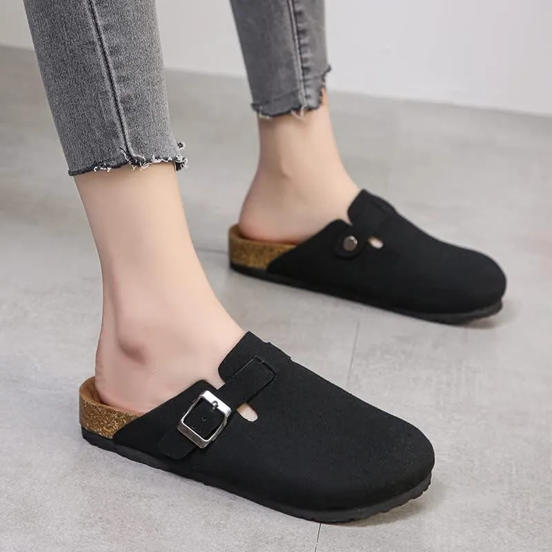 Women's Suede Shoe Covers, Comfortable Home Shoes, Mule Shoes