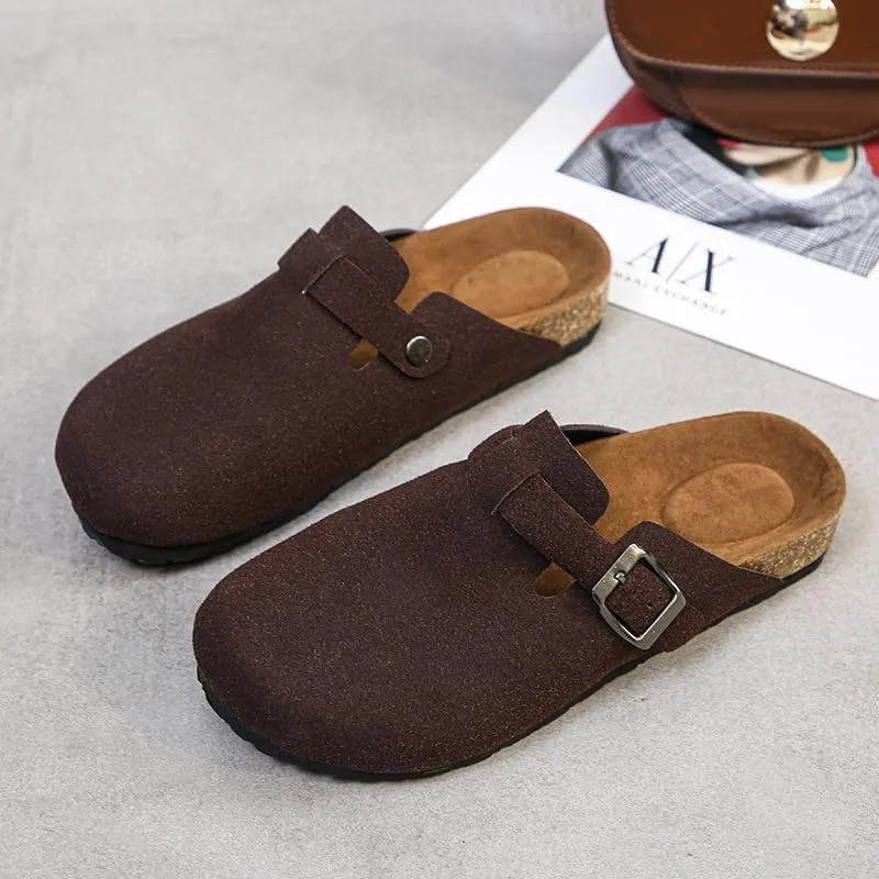 Women's Suede Shoe Covers, Comfortable Home Shoes, Mule Shoes