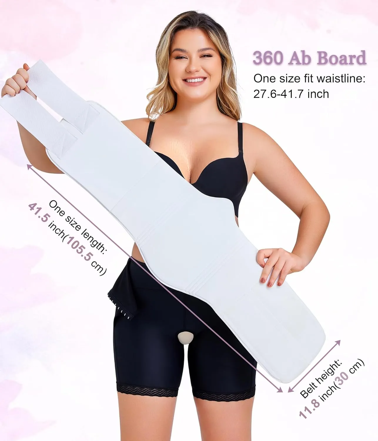 YERKOAD 360 Lipo Foam Ab Board Post Surgery Liposuction Abdominal Compression Boards Belly Wrap Lipo Recovery Waist Cincher
