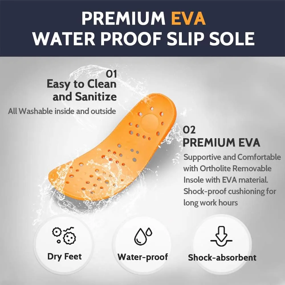 YUNGPRIME Men's and Women's Slip-Resistant Work Shoes - Nursing - Chef Shoes