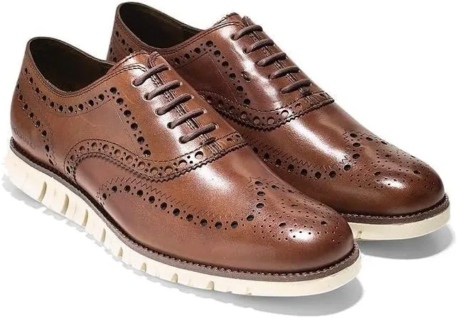ZEROGRAND Men's Wingtip Oxford