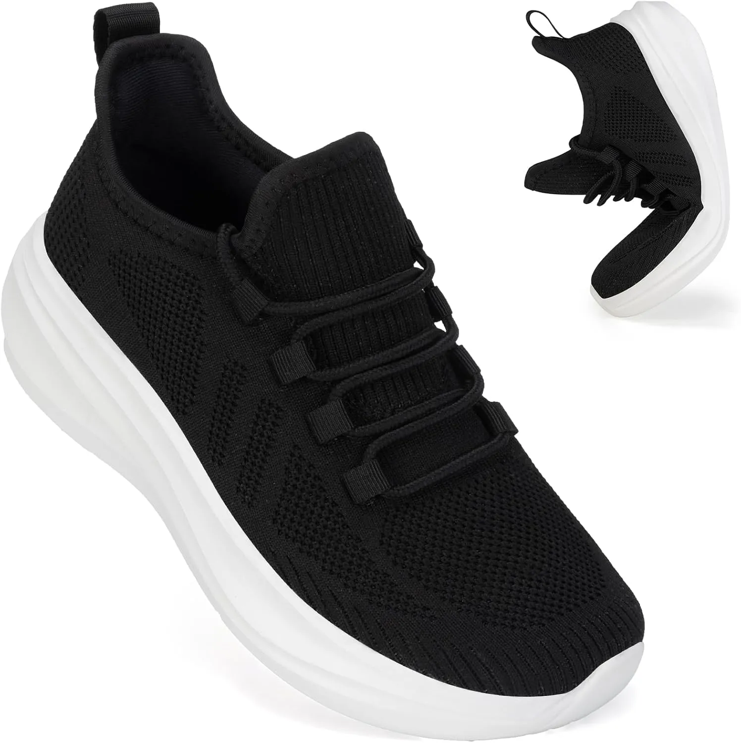 ZOVE Wide Toe Box Shoes Women Extra Wide Width Tennis Sneakers Ultra Light Running Shoes for Women Non-Slip Diabetic Walking Gym Workout Trainer
