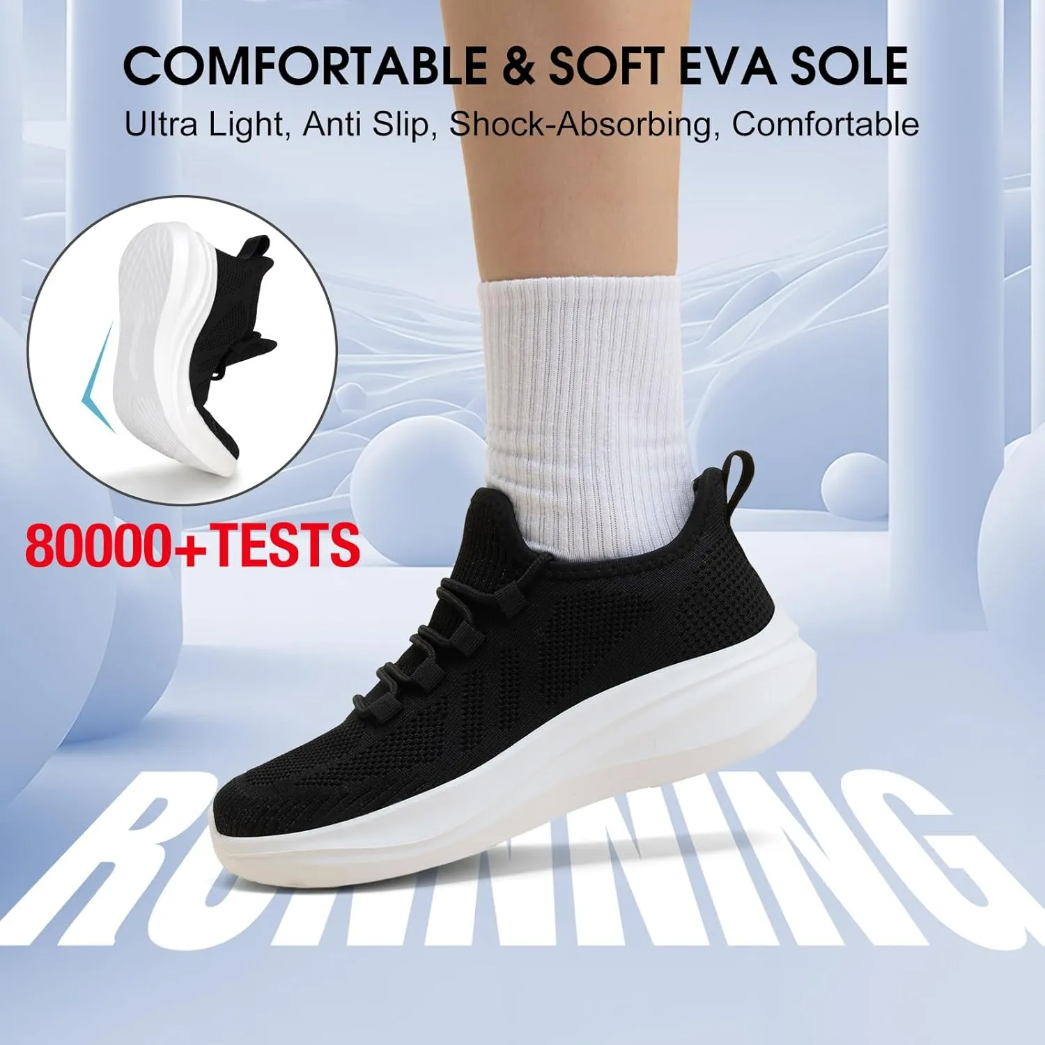 ZOVE Wide Toe Box Shoes Women Extra Wide Width Tennis Sneakers Ultra Light Running Shoes for Women Non-Slip Diabetic Walking Gym Workout Trainer