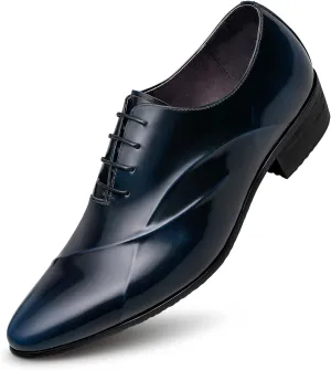 ZRO Men's Lace Up Formal Modern Oxford Dress Shoes