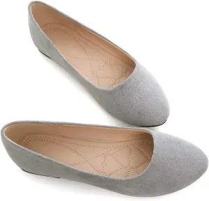 ZTWUTANG Women's Cute Round-Toe Flat Ballet Shoes Comfortable Dress Shoes for Walking
